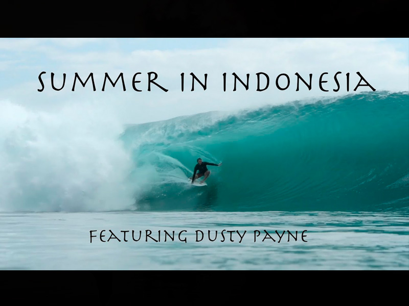 DUSTY PAYNE LOCKS INTO ENDLESS TUBES IN INDO