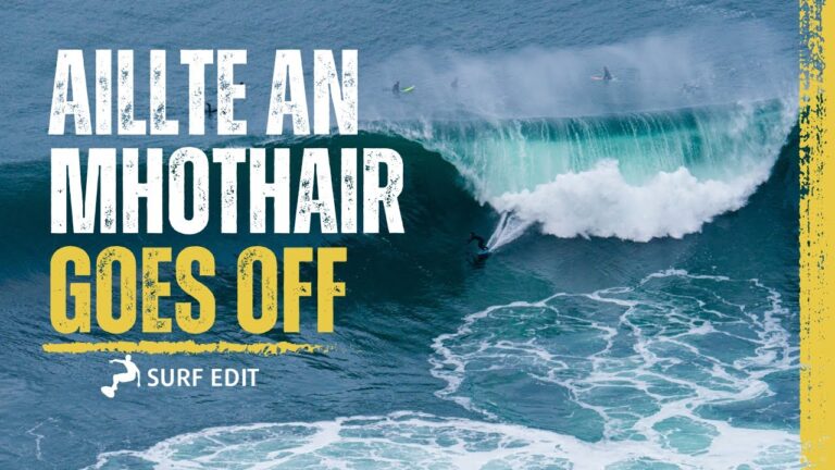 Como surfista de olas grandes y dedicado a la fotografía y video, el irlandés Frostry Niemann tiene ahora como objetivo revivir momentos épicos, como esta espectacular sesión en Aileens.