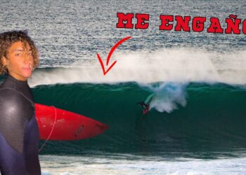 El surfista mallorquín Xavi Lucena prosigue con sus aventuras y en esta ocasión tras casi 20 horas de viaje entre barco y carretera se plantó en Meñakoz, mítica ola situada en la costa vizcaína.