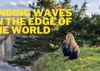 Los canarios Laura Coviella y Jonathan González no tuvieron que viajar lejos encontrar lugares únicos y solitarios, la llegada de una buena marejada al norte de la península ibérica fue suficiente.