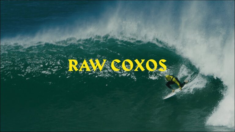 La temporada de olas en la costa atlántica europea se despidió con una mañana fría y cielo despejado; en Coxos, Nic Von Rupp lo hizo en compañía de los habituales a este spot portugués.