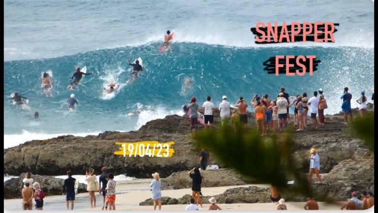 La semana pasada la costa de la Gold Coast recibió una gran marejada que hizo de Snapper Rock un festival de bajadas críticas, tubos y caídas ante la atenta mirada de cientos de curiosos