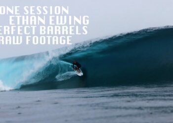 ETHAN EWING SURFING PERFECT BARRELS