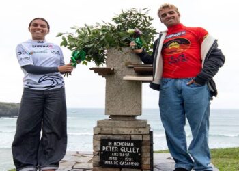 Victorias de Lucía Machado y Yago Domínguez en el Surf Tapia Goanna Pro