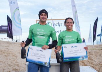Jacobo Trigo y Lucía Machado, ganadores de la liga EDP Surf Pro Spain 2025
