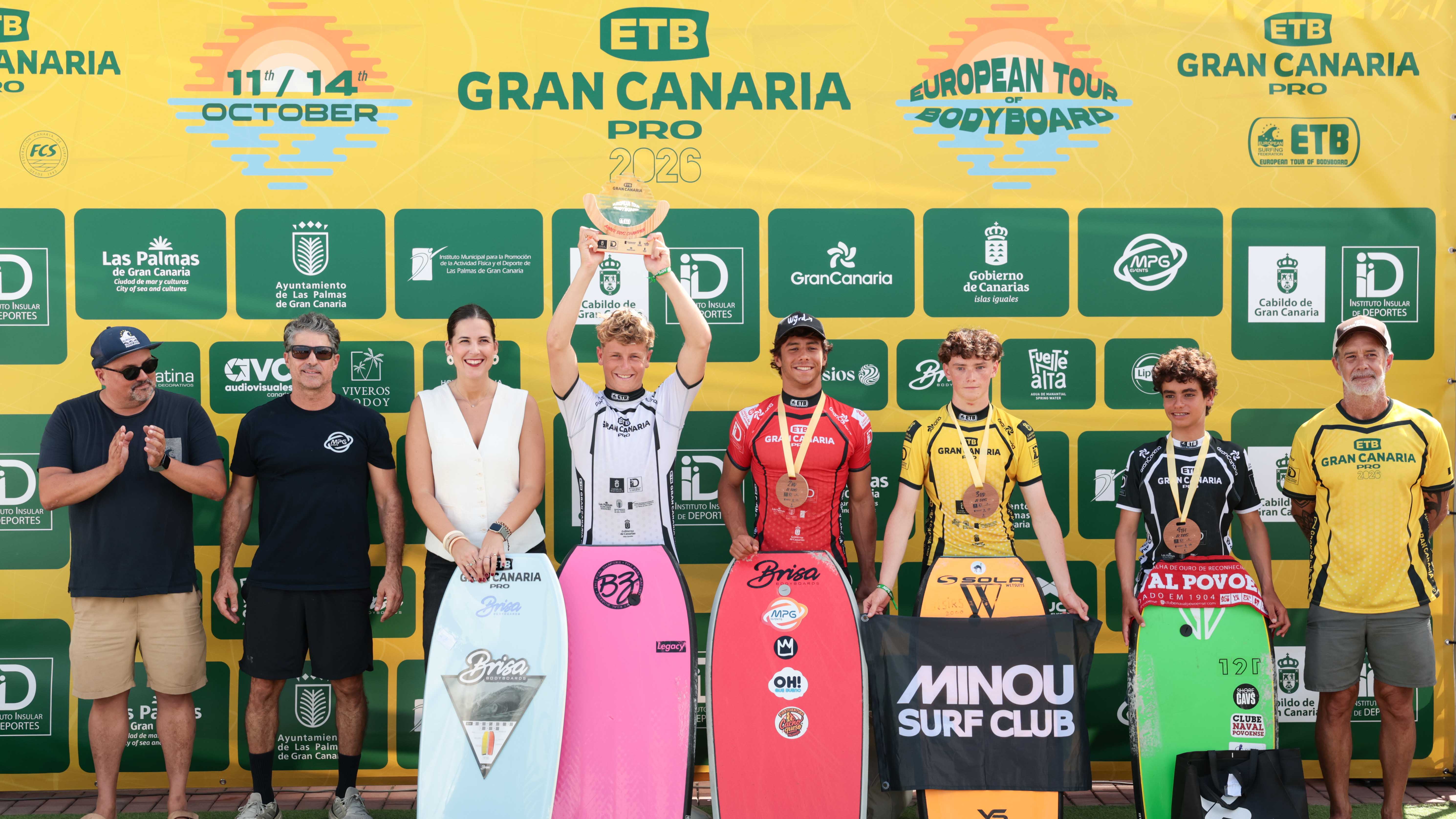Podio Junior Boys del ETB Gran Canaria Pro 2026