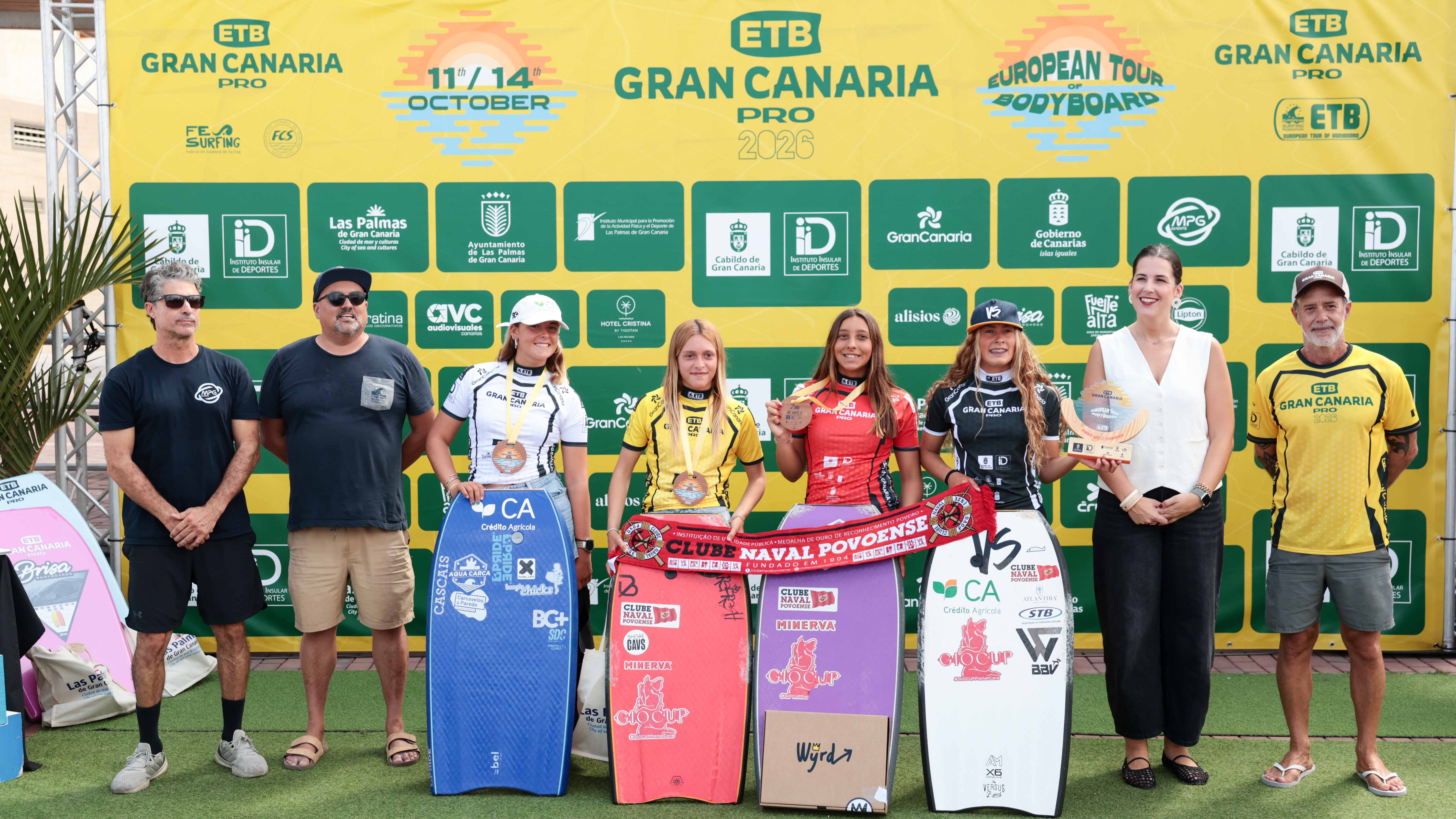 Podio Junior Girls del ETB Gran Canaria Pro 2026