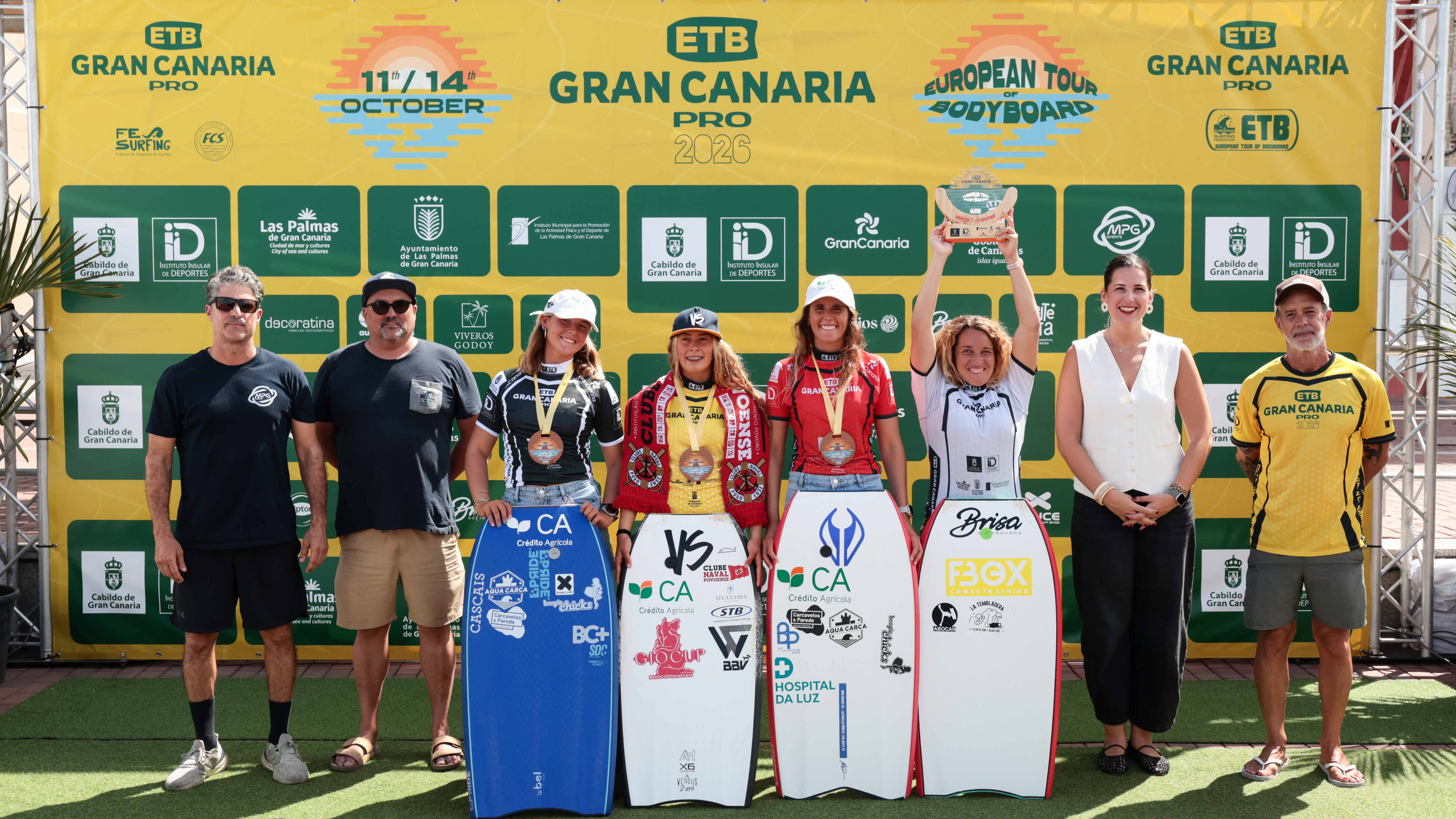 Podio Open Women del ETB Gran Canaria Pro 2026
