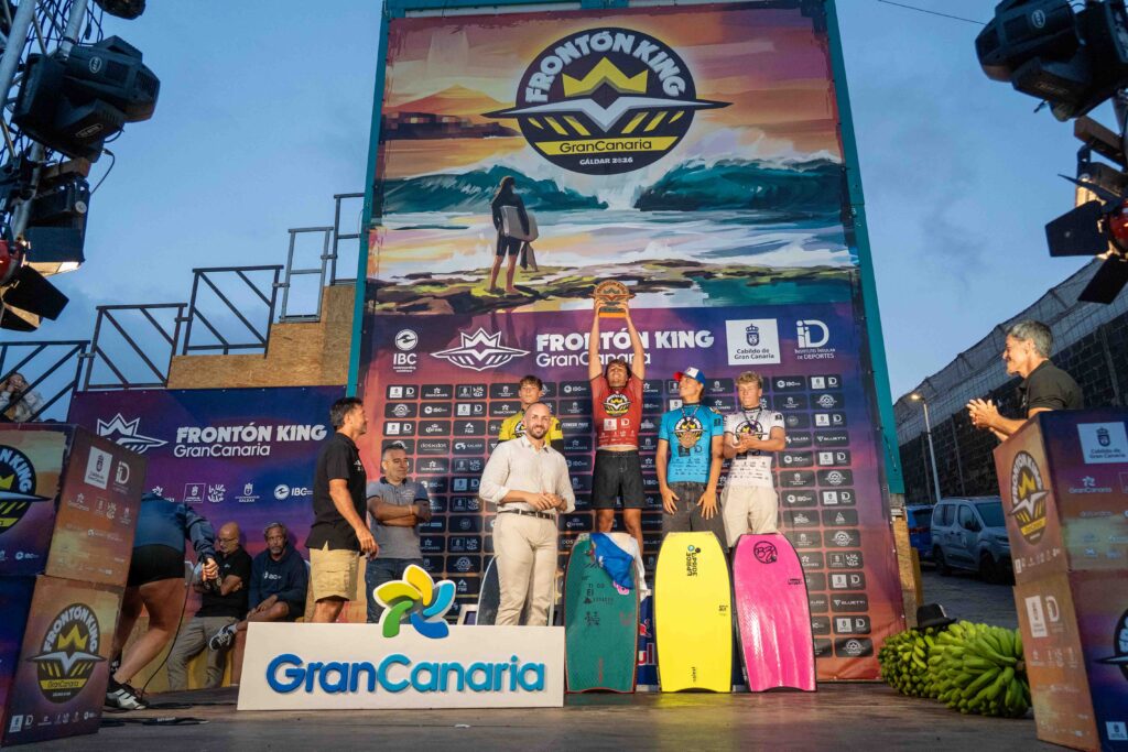 Podio de la Junior Men Division del Gran Canaria Frontón King 2026