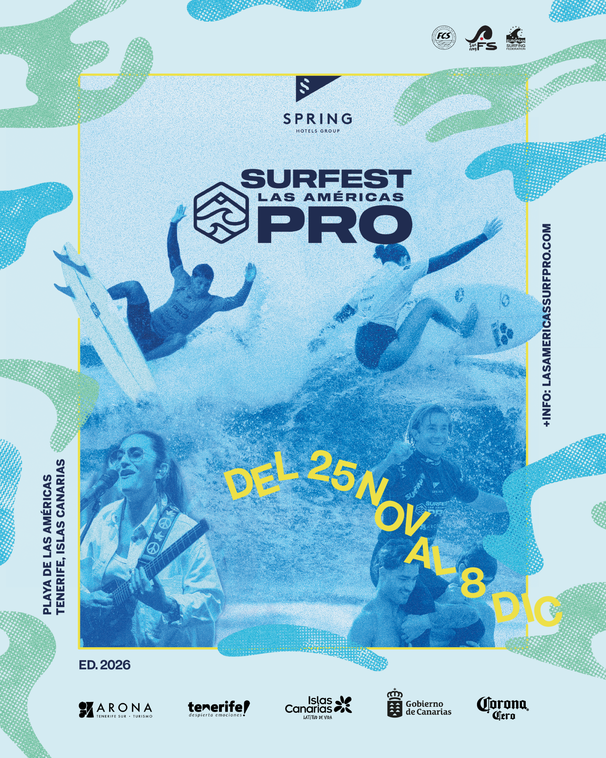 Cartel del Spring Surfest Las Américas Pro 2026