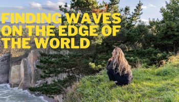 Los canarios Laura Coviella y Jonathan González no tuvieron que viajar lejos encontrar lugares únicos y solitarios, la llegada de una buena marejada al norte de la península ibérica fue suficiente.