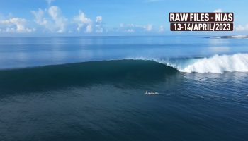 Sorake Beach, en la bahía de Lagundri en Nias, vuelve a funcionar con el comienzo de la temporada de olas. Desde el amanecer, condiciones cristalinas y olas de algo más de un metro.